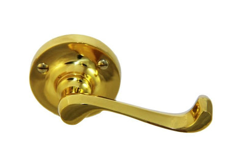 Superior Brass Lever Latch (Ball Bearing Mechanism) PB 58mm - primehardware