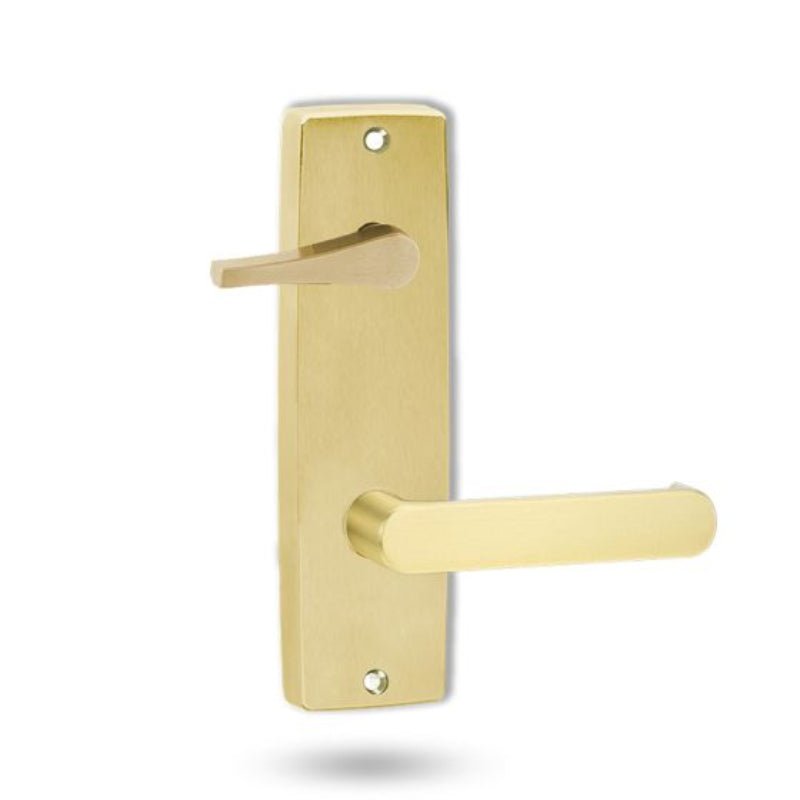 Lockwood 1939 Square End Plate With Disabled Turn And 166 Lever Polished Brass 1939/166PB - primehardware