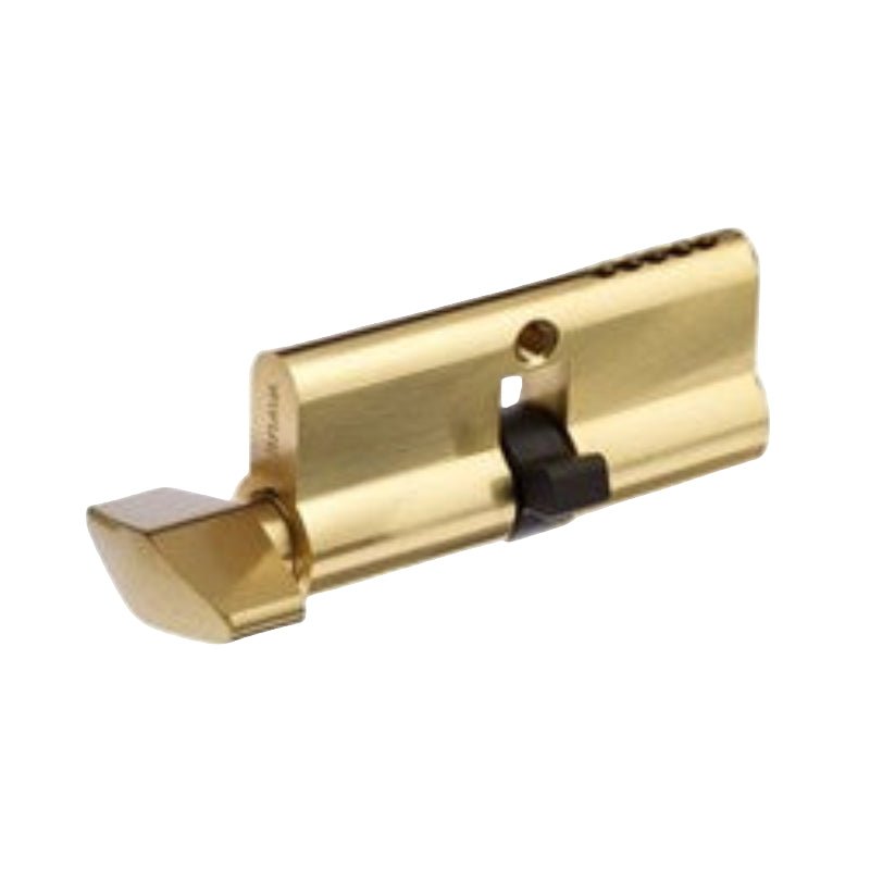 Brava Urban Euro Single Cylinder And Turn With Fixed Cam Lw4 Profile Kd Rekeyable Polished Brass 62mm - 3162Hpbct   3162HPBCT