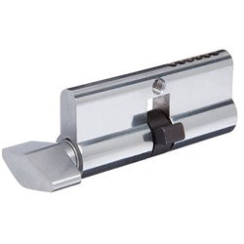 Brava Urban Euro Single Cylinder And Turn With Fixed Cam Lw5 Profile Kd Satin Chrome 70mm - 3170Hscct  3170HSCCT