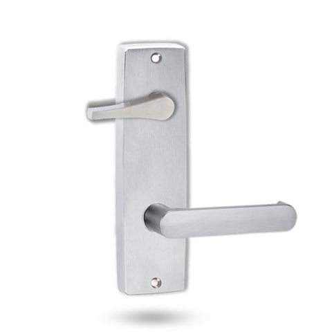 Lockwood 1939 Square End Plate With Disabled Turn And 166 Lever Satin Chrome 1939/166SC - primehardware