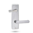 Lockwood 1939 Square End Plate With Disabled Turn And 166 Lever Satin Chrome 1939/166SC - primehardware