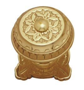 Superior Brass Centre Door Knob Sq. PB 80mm - primehardware