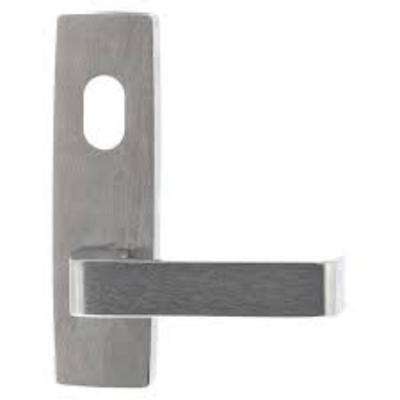 Lockwood 1801 Square End Plate With Cylinder Hole & 122 Right-Handed Lever Polyester Powdercoat 1801/122RPC