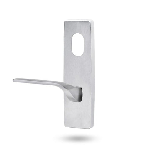 Lockwood 1801 Square End Plate With Cylinder Hole & 122 Right - Handed Lever Satin Chrome 1801/122RSC - primehardware