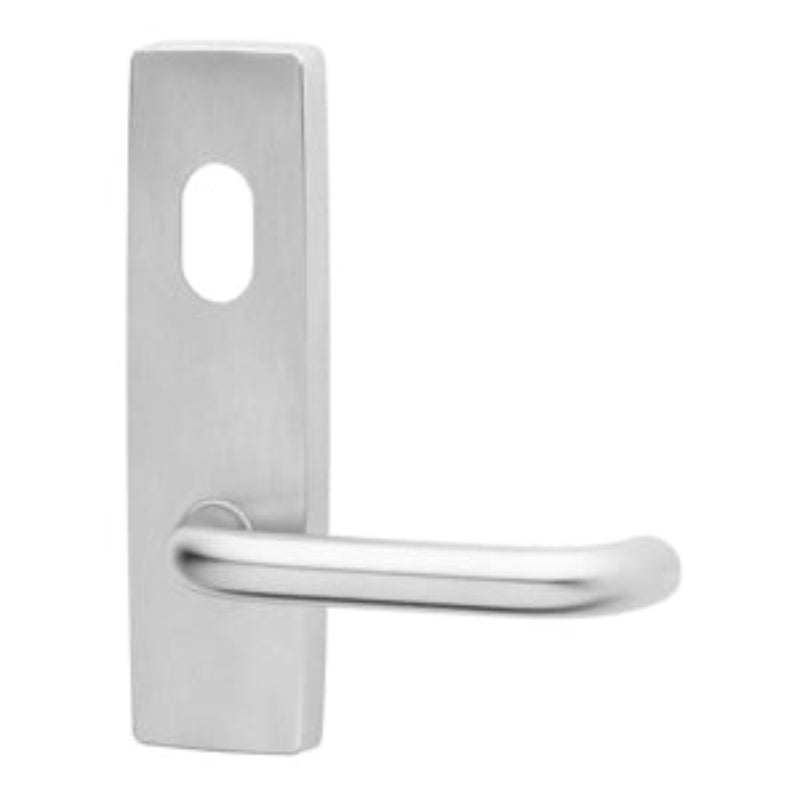 Lockwood 1801 Square End Plate With Cylinder Hole & 123 Lever Polished Brass 1801/123PB - primehardware
