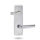 Lockwood 1939 Square End Plate With Disabled Turn And 180 Lever Polished Brass Unlacquered 1939/180BU - primehardware