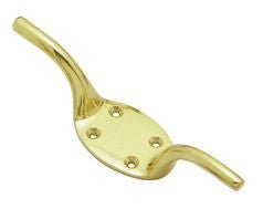 Superior Brass Cleat Hook PB 120mm (Old English Design) - primehardware