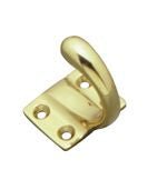 Superior Brass Single Hook PB Proj. 44mm Polished Brass