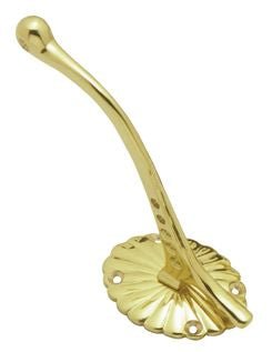 Superior Brass Hat & Coat Hook PB 110mm (Proj. 101mm) - primehardware