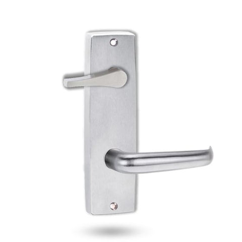 Lockwood 1939 Square End Plate With Disabled Turn And 180 Lever Satin Chrome 1939/180SC - primehardware