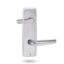 Lockwood 1939 Square End Plate With Disabled Turn And 180 Lever Satin Chrome 1939/180SC - primehardware