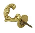 Superior Brass Single Hook Polished Brass 45mm