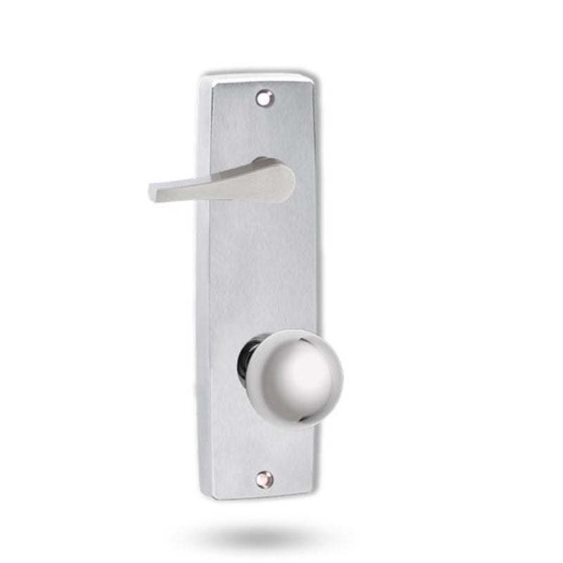 Lockwood 1939 Square End Plate With Disabled Turn And 20 Knob Satin Chrome 1939/20SC