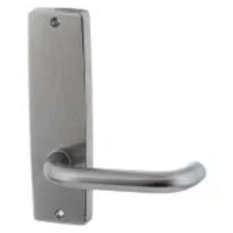 Lockwood 1801 Square End Plate With Cylinder Hole & 124 Lever Polished Brass 1801/124PB - primehardware