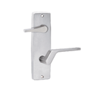 Lockwood 1939 Square End Plate With Disabled Turn And 41 LH Lever Satin Chrome 1939/41LSC - primehardware