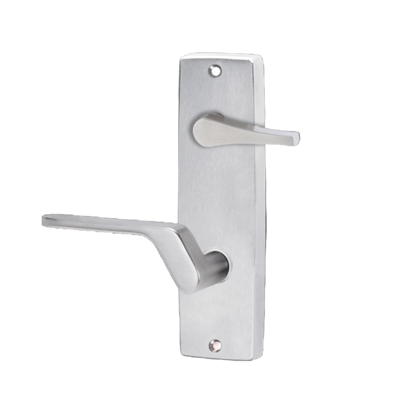 Lockwood 1939 Square End Plate With Disabled Turn And 41 RH Lever Satin Chrome 1939/41RSC - primehardware