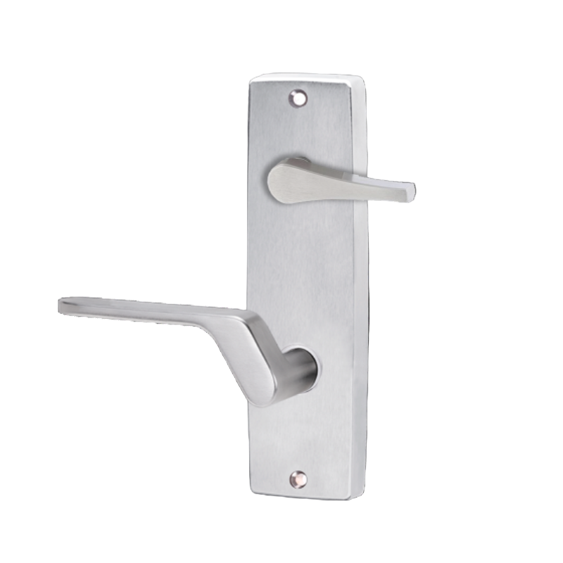 Lockwood 1939 Square End Plate With Disabled Turn And 41 RH Lever Satin Chrome 1939/41RSC