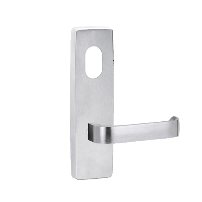 Lockwood 1801 Square End Plate With Cylinder Hole & 131 Lever Double Satin Chrome Plate 1801/131DSC - primehardware