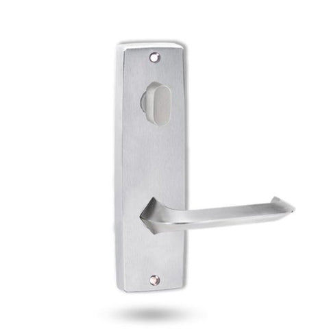 Lockwood 1904 Square End Plate with Turn & 116 Lever Satin Chrome 1904/116SC - primehardware
