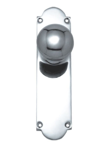 Superior Brass Knob Latch Passage Set CP 150x42mm - primehardware