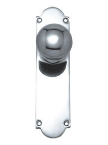Superior Brass Knob Latch Passage Chrome Plated 150x42mm Polished Chrome 200x50mm (Pair)