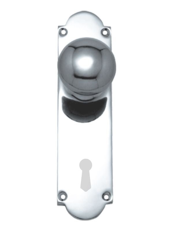 Superior Brass Knob Lock (CC 57mm) CP 200x50mm - primehardware