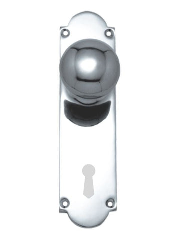 Superior Brass Knob Lock (CC 57mm) CP 200x50mm - primehardware