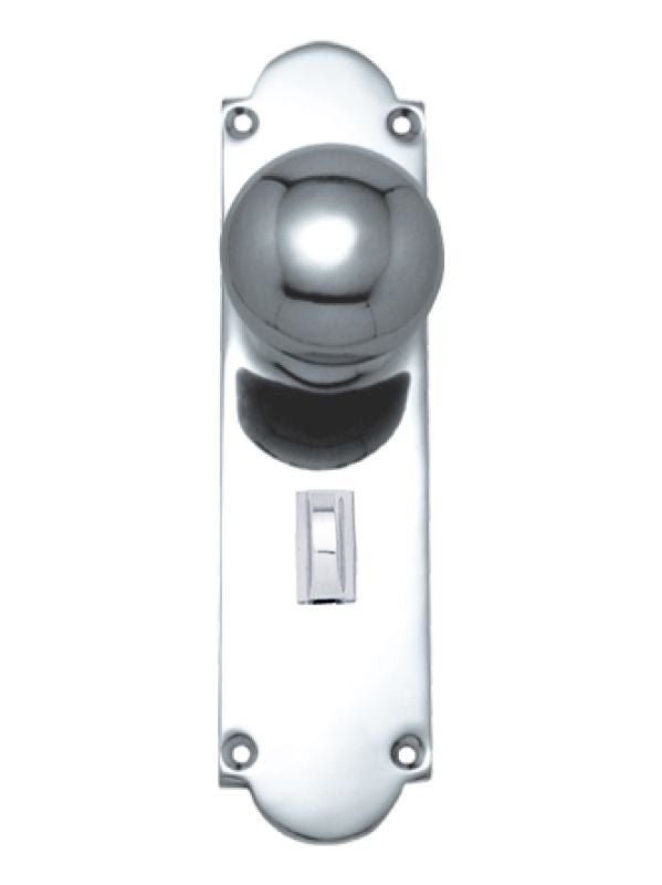 Superior Brass Knob Lock Privacy CP 200x50mm - primehardware