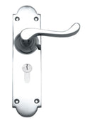 Superior Brass Lever Lock (CC 47.6mm) CP 200x50mm ONLY LEVER SET - primehardware