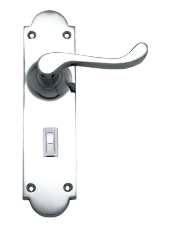 Superior Brass Lever Lock Privacy CP 200x50mm ONLY LEVER SET - primehardware