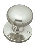 Superior Brass Knob Latch (Ball Bearing Mechanism) CP 55mm/63mm Backplate