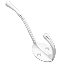 Superior Brass Hat & Coat Hook Chrome Plated Projection 25mm Polished Chrome 100mm