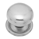 Superior Brass Round Cupboard Knob CP 32mm - primehardware