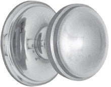 Superior Brass Centre Door Knob Chrome Plated Polished Chrome 85mm