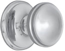 Superior Brass Centre Door Knob Polished Chrome 85mm 3040 - primehardware