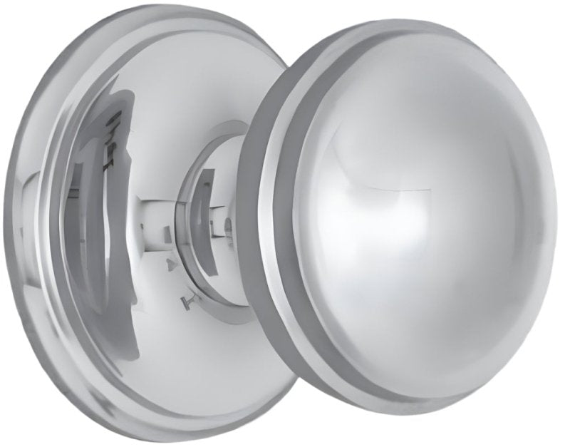 Superior Brass  Centre Door Knob Polished Chrome 85mm  3040