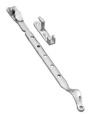 Superior Brass Casement Stay Side Mount CP 300mm - primehardware