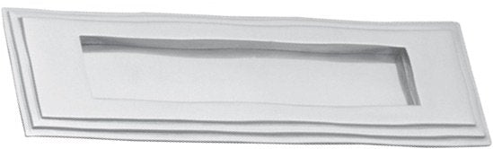 Superior Brass Letter Plate Edged CP 90x280mm - primehardware