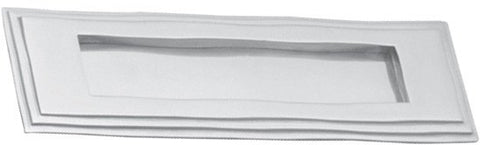 Superior Brass Letter Plate Edged CP 90x280mm - primehardware