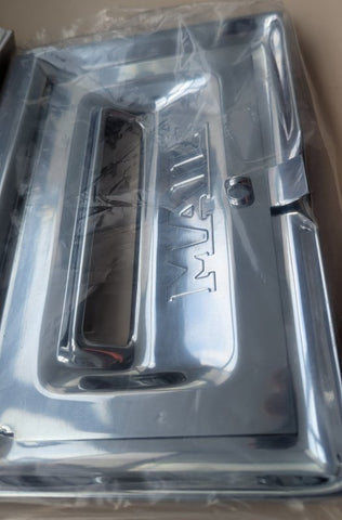 Superior Brass Front Opening Letter Plate CP 165x240mm - primehardware