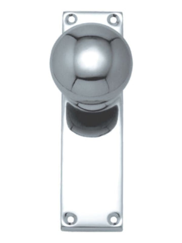 Superior Brass Knob Latch Passage Set CP 150x42mm - primehardware