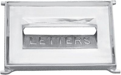 Superior Brass Letter Plate Front CP 165x240mm - primehardware