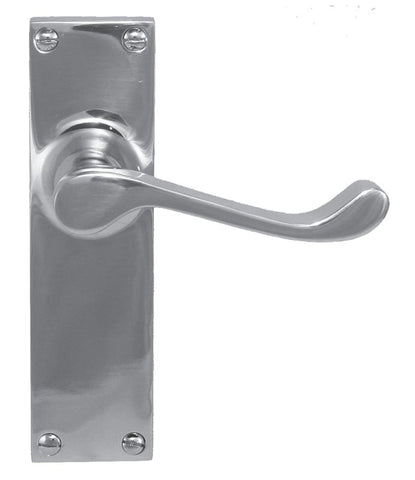 Superior Brass Lever Latch Passage Set CP 150x42mm ONLY LEVER SET - primehardware