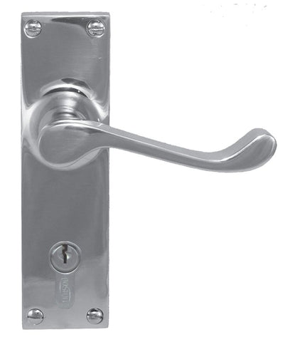 Superior Brass Lever Lock (CC 47.6mm) CP 150x42mm ONLY LEVER SET - primehardware