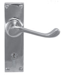 Superior Brass Lever Lock (CC 47.6mm) CP 150x42mm ONLY LEVER SET - primehardware