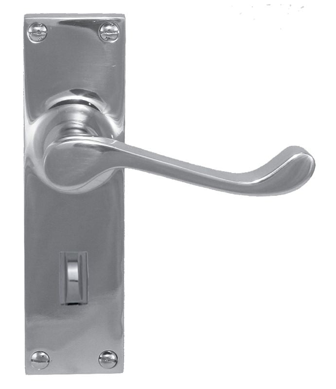 Superior Brass Lever Lock Privacy CP 150x42mm ONLY LEVER SET - primehardware