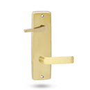Lockwood 1939 Square End Plate With Disabled Turn And 59 Lever Polished Brass 1939/59PB - primehardware