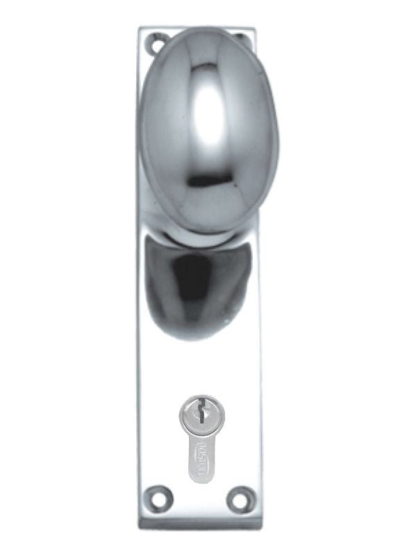 Superior Brass Knob Latch (CC 47.6mm) CP 150x42mm - primehardware