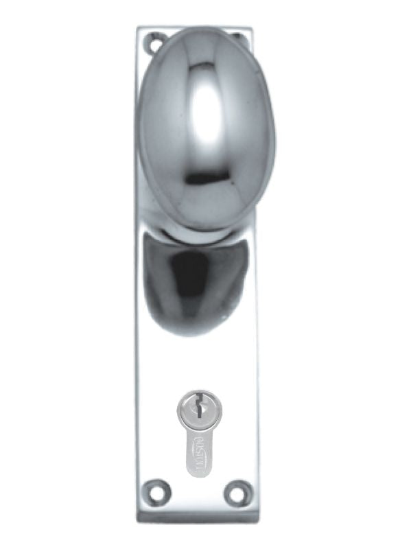 Superior Brass Knob Latch (CC 47.6mm) CP 150x42mm